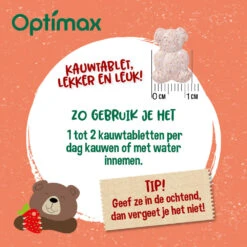 Optimax Kids Multivitaminen Aardbei 6 Optimax Kids Multivitaminen Aardbei -Health Plus Verkoop 1008181 3