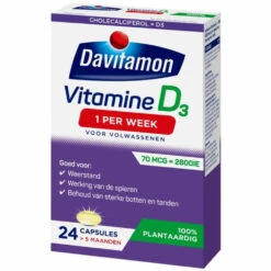 Davitamon Davitamon Vitamine D 1 Per Week 100% Plantaardig 5 Davitamon Davitamon Vitamine D 1 Per Week 100% Plantaardig -Health Plus Verkoop 1008735 3