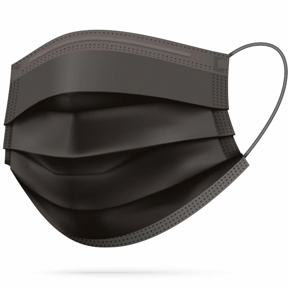 10x Fohwa Mondkapjes Zwart 1 10x Fohwa Mondkapjes Zwart