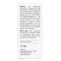 Orthica Vegan D3 Oliedruppels -Health Plus Verkoop 1017422 3