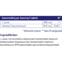 Vitakruid L-Lysine 1000 Mg -Health Plus Verkoop 1023993 4
