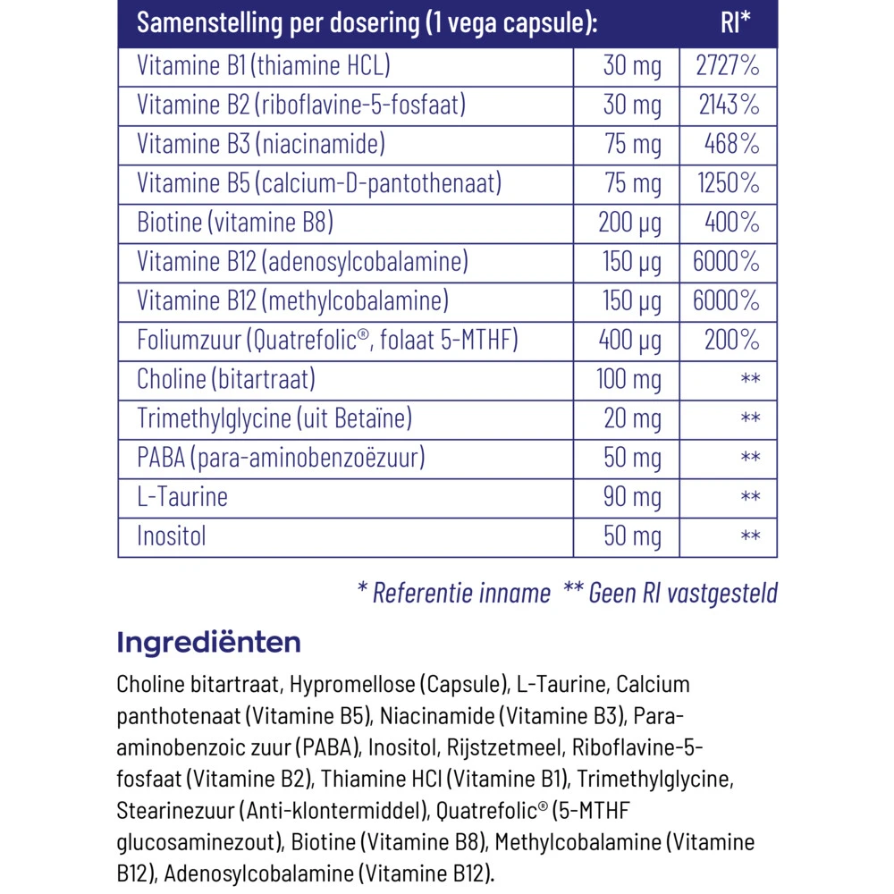 Vitakruid B-Complex Actief Zonder B6 5 Vitakruid B-Complex Actief Zonder B6 - Afbeelding 5