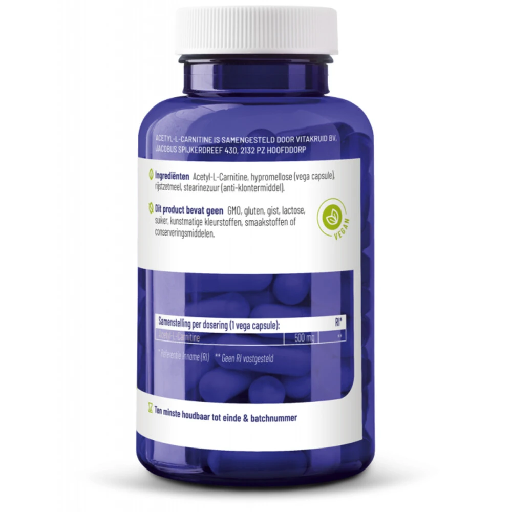 Vitakruid Acetyl L-Carnitine 3 Vitakruid Acetyl L-Carnitine - Afbeelding 3