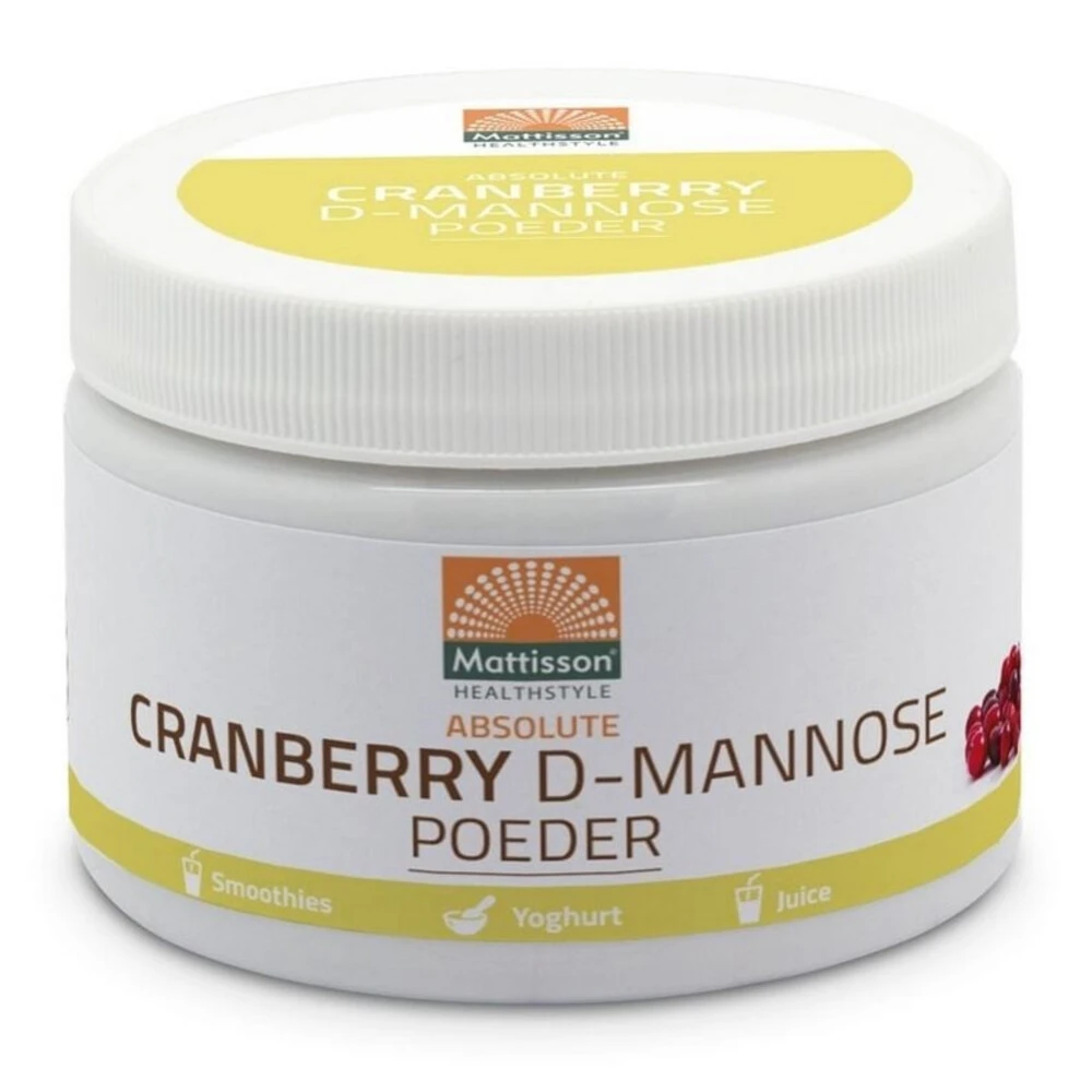 Mattisson Cranberry D-Mannose Poeder 1 Mattisson Cranberry D-Mannose Poeder