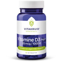Vitakruid Vitamine D3 25 Mcg Vegan