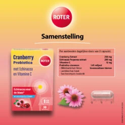Roter Cranberry & Probiotica 6 Roter Cranberry & Probiotica -Health Plus Verkoop 1030058 3