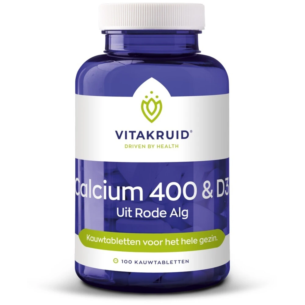 Vitakruid Calcium 400 & D3 Uit Rode Alg 1 Vitakruid Calcium 400 & D3 Uit Rode Alg