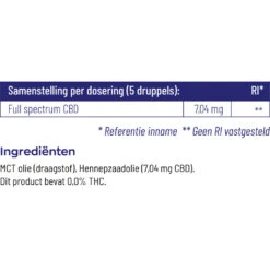 Vitakruid CBD Olie 5% Full Spectrum -Health Plus Verkoop 1050582 4