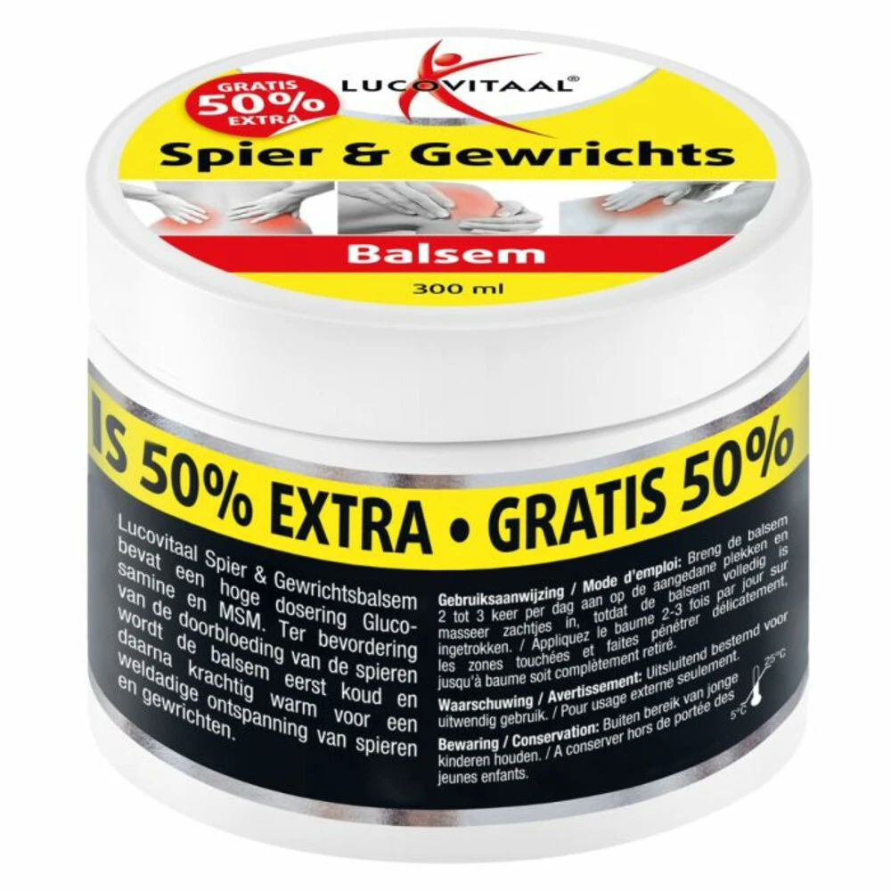 3x Lucovitaal Spier & Gewrichtsbalsem 50% Extra 3 3x Lucovitaal Spier & Gewrichtsbalsem 50% Extra - Afbeelding 3