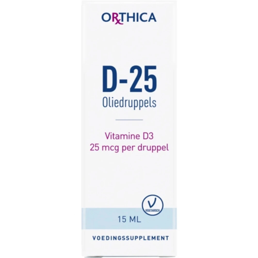 2x Orthica Vitamine D-25 Oliedruppels 1 2x Orthica Vitamine D-25 Oliedruppels