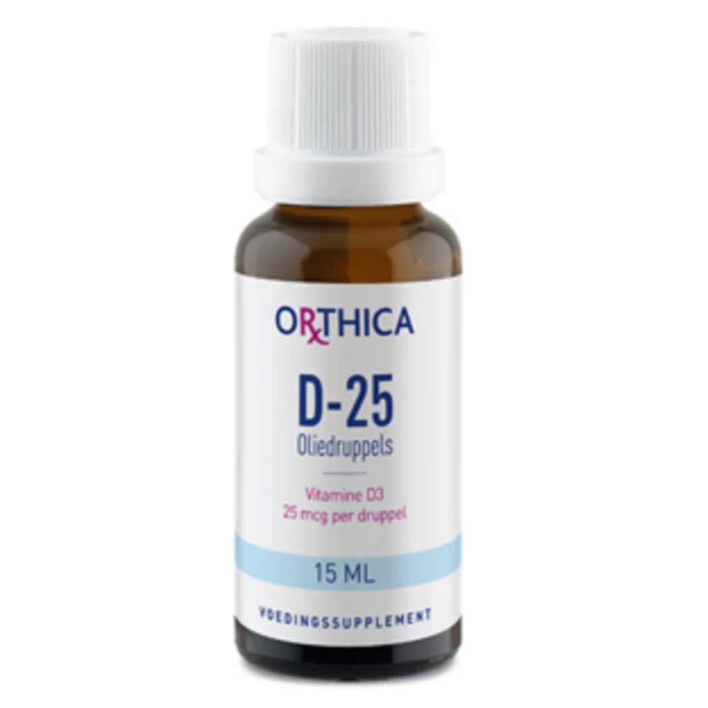 2x Orthica Vitamine D-25 Oliedruppels 2 2x Orthica Vitamine D-25 Oliedruppels - Afbeelding 2