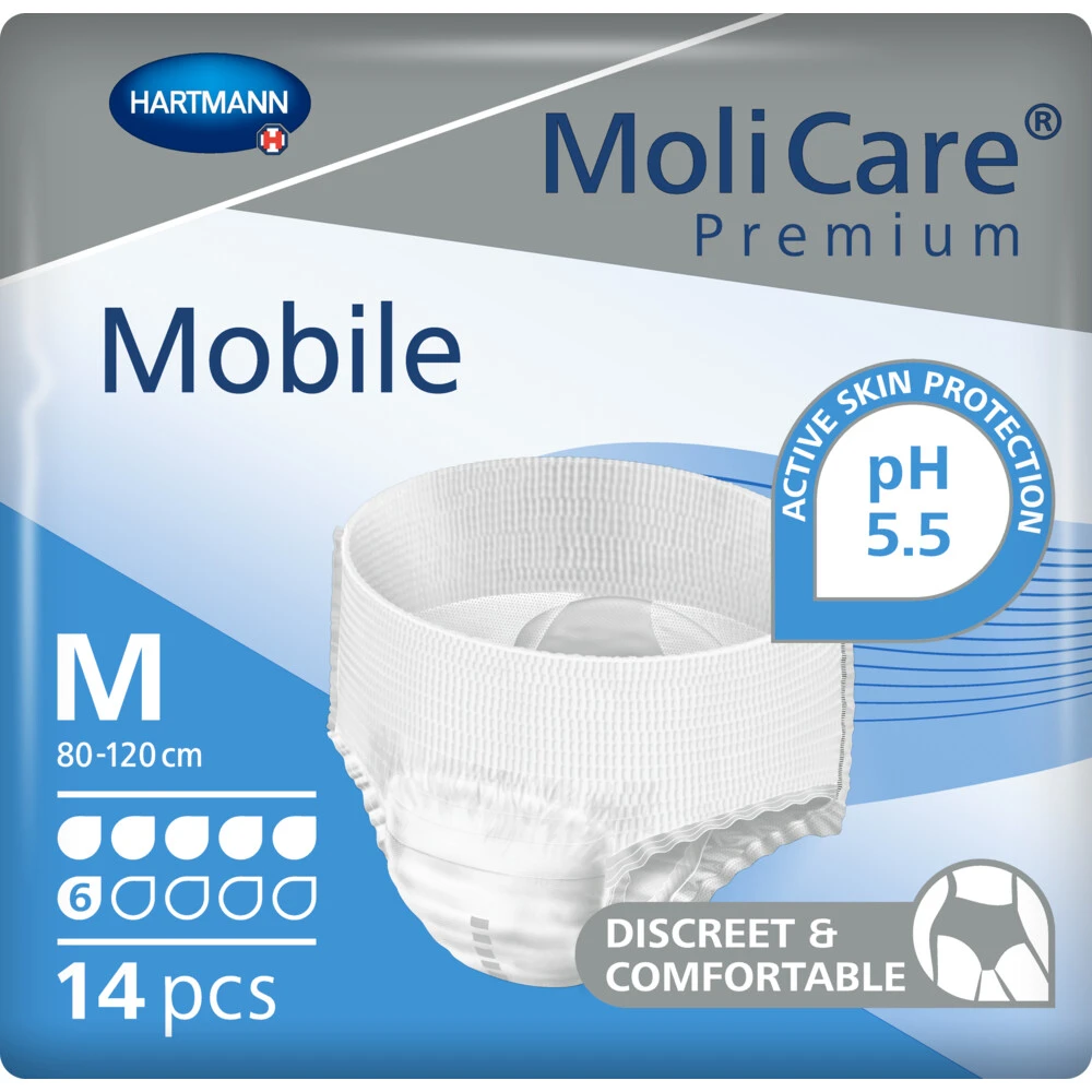 4x Molicare Premium Mobile 6 Druppels Medium 1662 Ml Absorptie 1 4x Molicare Premium Mobile 6 Druppels Medium 1662 Ml Absorptie