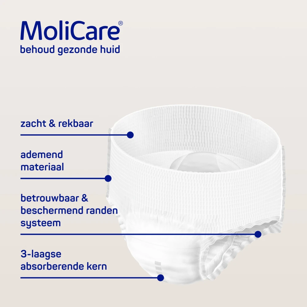 4x Molicare Premium Mobile 6 Druppels Medium 1662 Ml Absorptie 2 4x Molicare Premium Mobile 6 Druppels Medium 1662 Ml Absorptie - Afbeelding 2