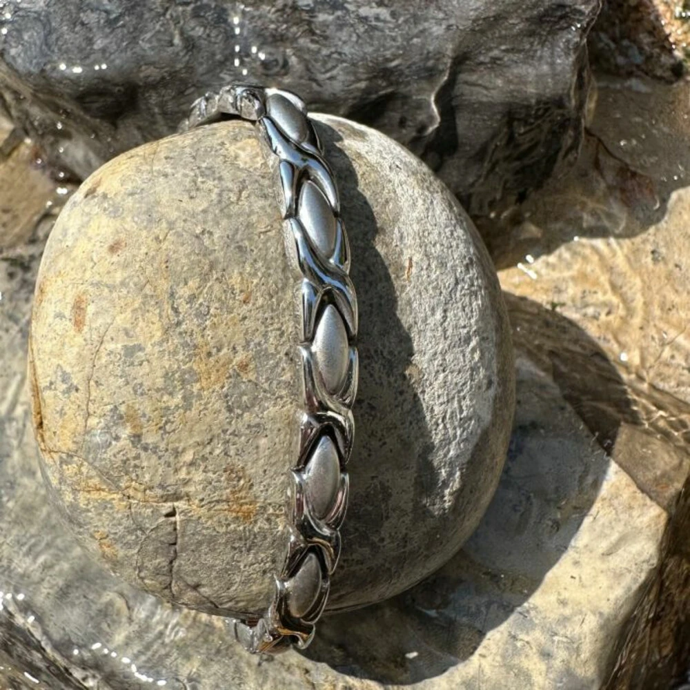 Lucovitaal Yinmagnetic Magneet Armband Zilver 2 Lucovitaal Yinmagnetic Magneet Armband Zilver - Afbeelding 2