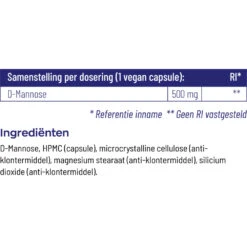 Vitakruid D-Mannose 500 8 Vitakruid D-Mannose 500 -Health Plus Verkoop 739405 4