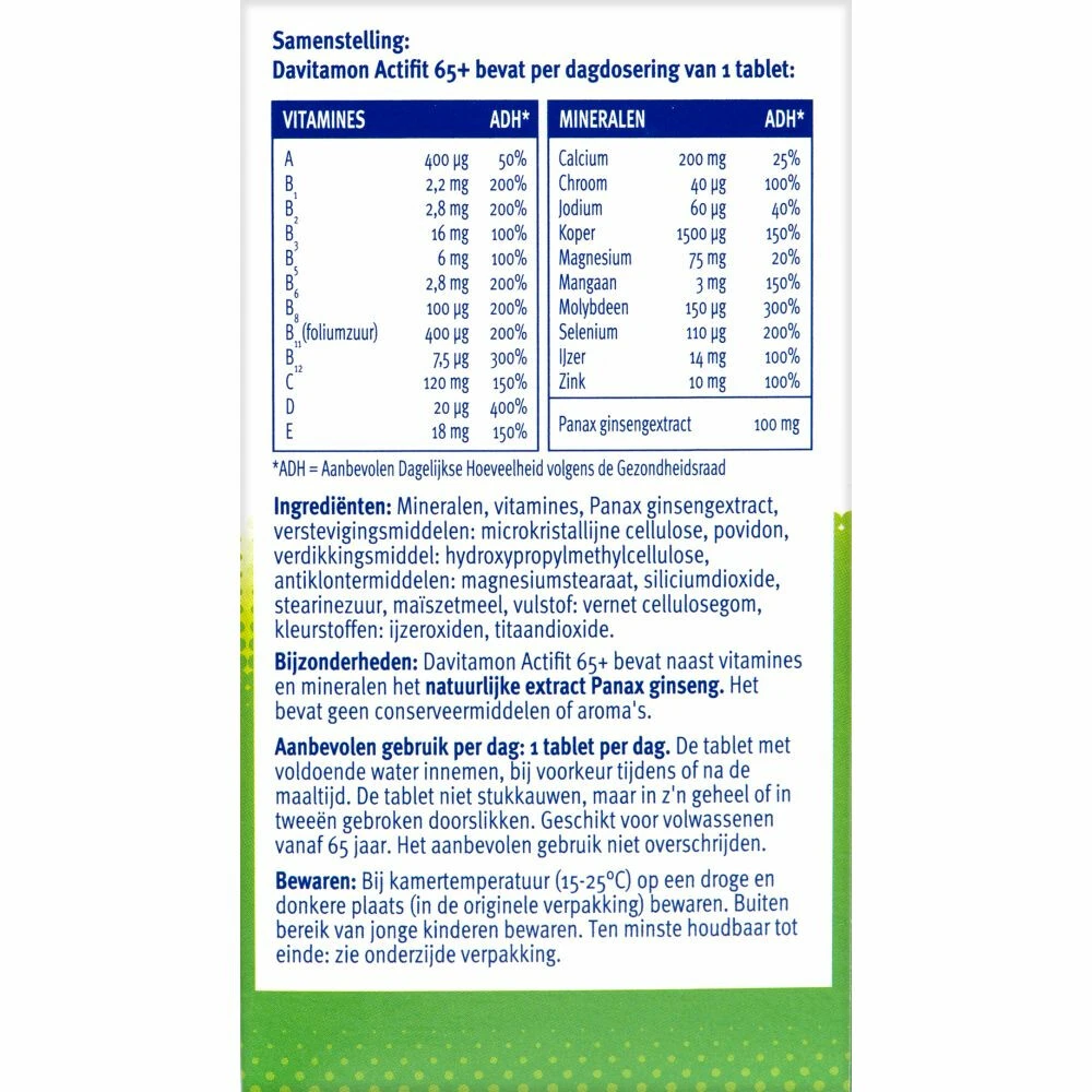 Davitamon Actifit 65+ 2 Davitamon Actifit 65+ - Afbeelding 2