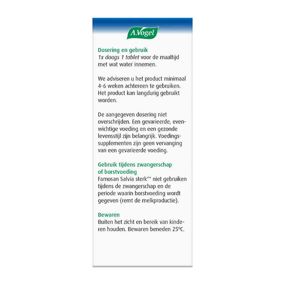 2x A.Vogel Famosan Salvia Overgang Sterk 3 2x A.Vogel Famosan Salvia Overgang Sterk - Afbeelding 3