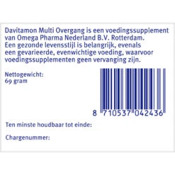 Davitamon Compleet Vrouw Overgang Multivitamine 7 Davitamon Compleet Vrouw Overgang Multivitamine -Health Plus Verkoop 993926 4