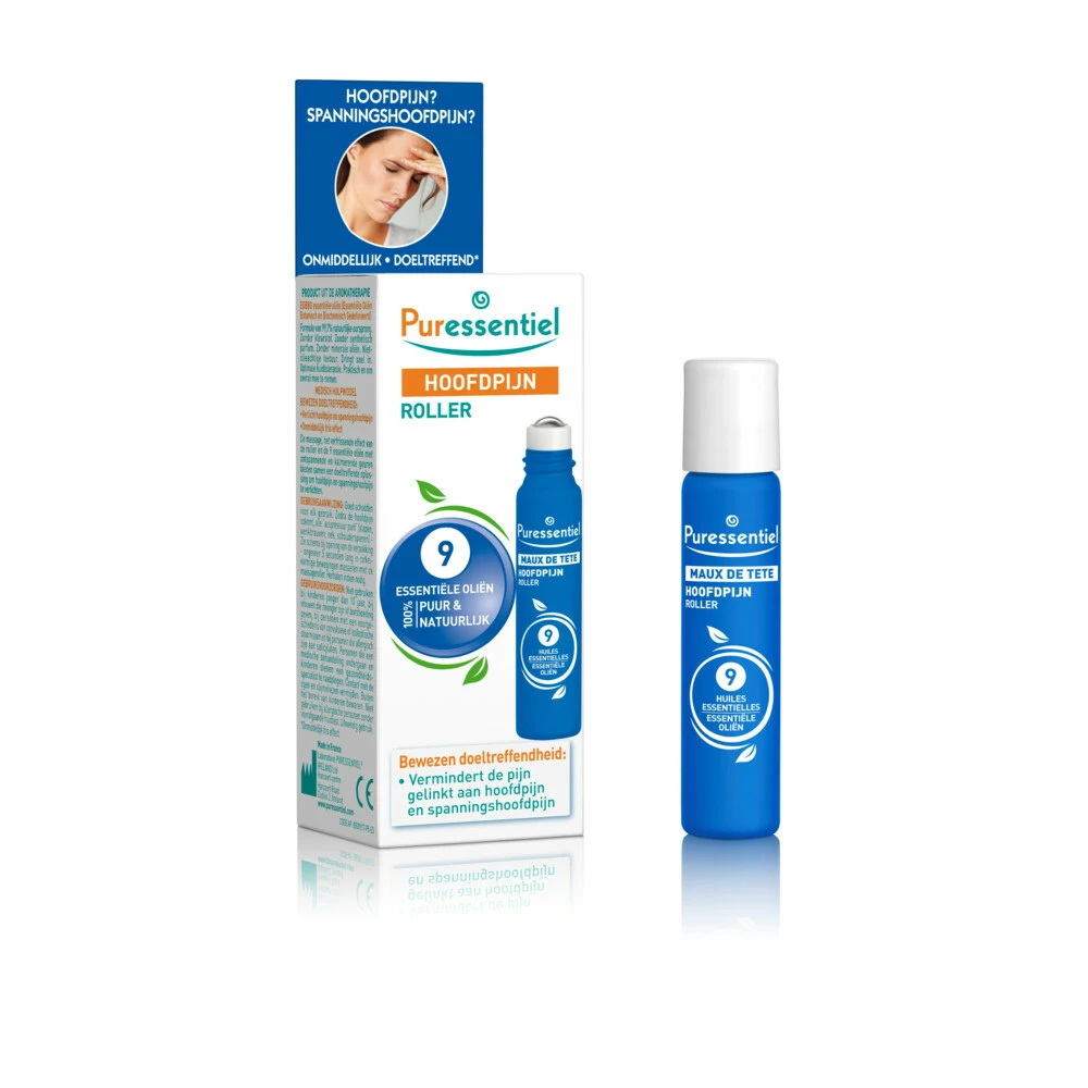 2x Puressentiel Hoofdpijn Roller 1 2x Puressentiel Hoofdpijn Roller